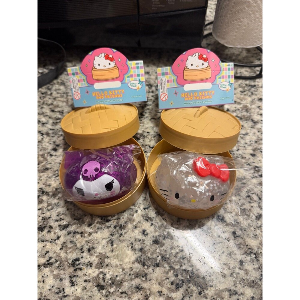 RARE Hello Kitty and Friends Mystery Squishy Dumpling Set
